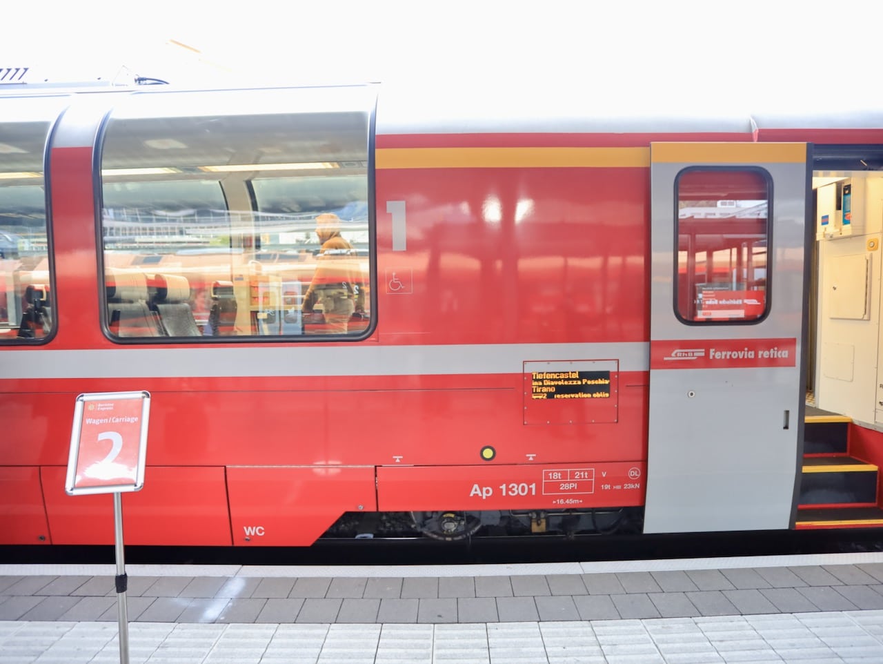Bernina Express: Von Chur nach Tirano.