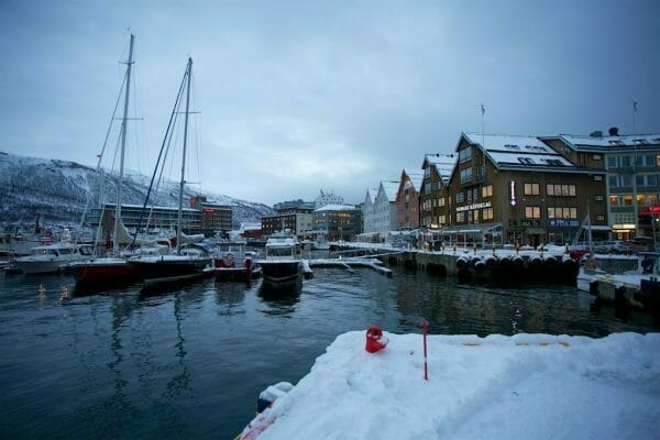 Hafen von Tromsö, Norwegen.